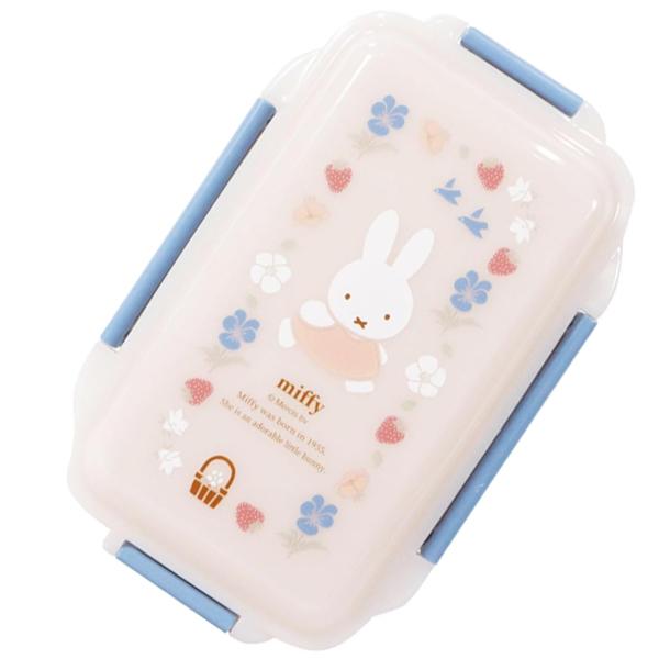 ミッフィー Miffy ランチボックス 密封4点留め 1段 弁当箱 MF950 クツワ 2026年1月 ランチコレクション かわいい 女の子 うさこちゃん おしゃれ お弁当 遠足