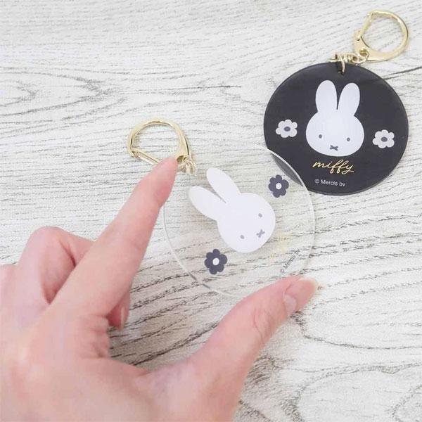 Miffy ミッフィー モノクロシリーズ アクリルキーホルダー