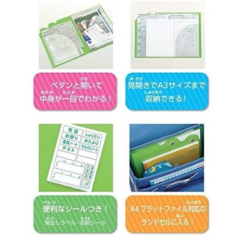 キョクトウ 連絡ファイル もってカエルファイル 連絡袋 A4 SE02