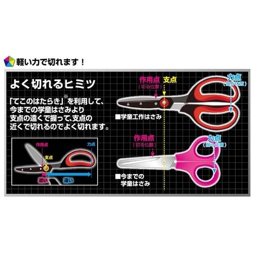 クツワ 学童工作 はさみ 子ども用 SS116BL/ブルー右手用 SS116PU