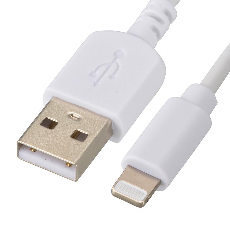 オーム電機 AudioComm 電池式充電器 スマートフォン用 ライトニングコネクタ MAV-LR03L-W 01-7161|carrotclub|02