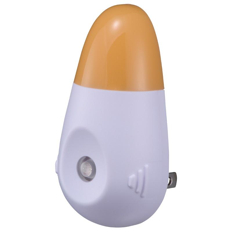 オーム電機 メーカー直送 LEDナイトライト 沸騰ブラドン 充電式 明暗センサー 黄色LED オレンジ NIT-APHB4-D 07-8866