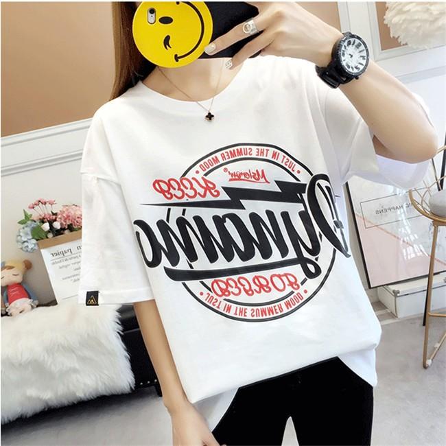 tシャツ Tシャツ レディース 半袖 夏新作 ロゴtシャツ トップス 無地 カットソー 五分袖 Uネック グラフィックT 薄手 涼しい ファション Tシャツ シンプル|carrousel|04