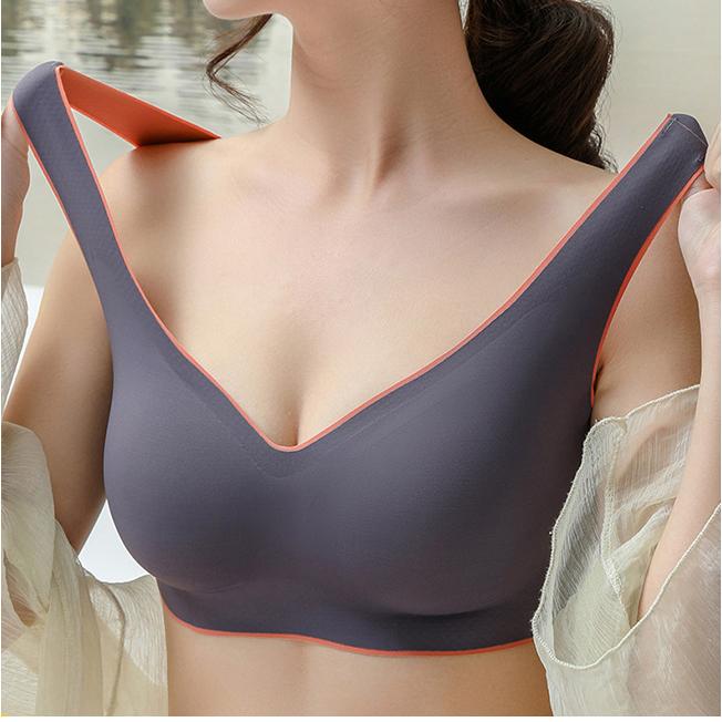 ブラジャー 育乳 ブラ シームレス ナイトブラ ノンワイヤー パッド付き