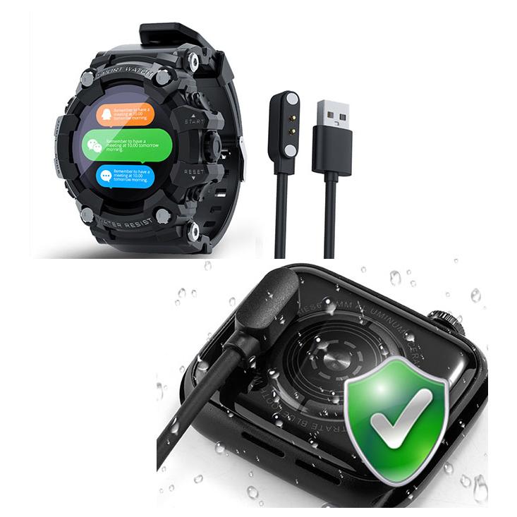 スマートウォッチ 充電ケーブル マグネット式 QX7PRO用 磁気 USB充電器