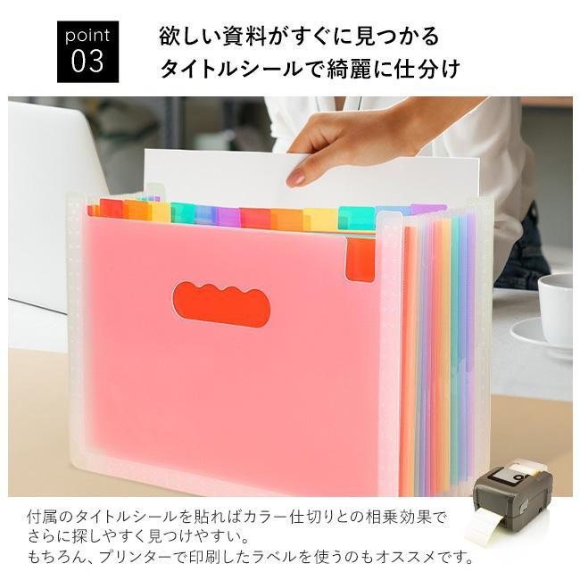 書類ケース ドキュメントスタンド A4 13ポケット ファイルケース