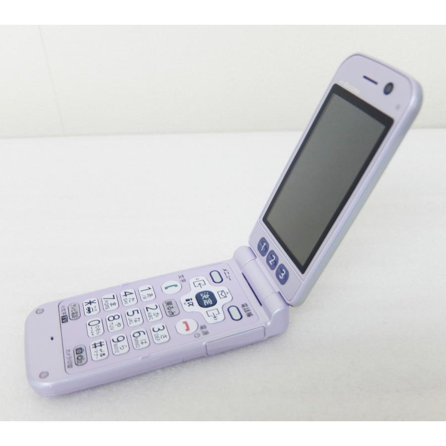 ドコモ docomo 富士通 らくらくホン6 F-10A ラベンダー 中古美品 #400027513｜carry-mobile