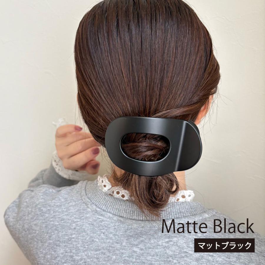 ヘアクリップ まとめ髪 髪留め バンスクリップ マット ヘアアレンジ