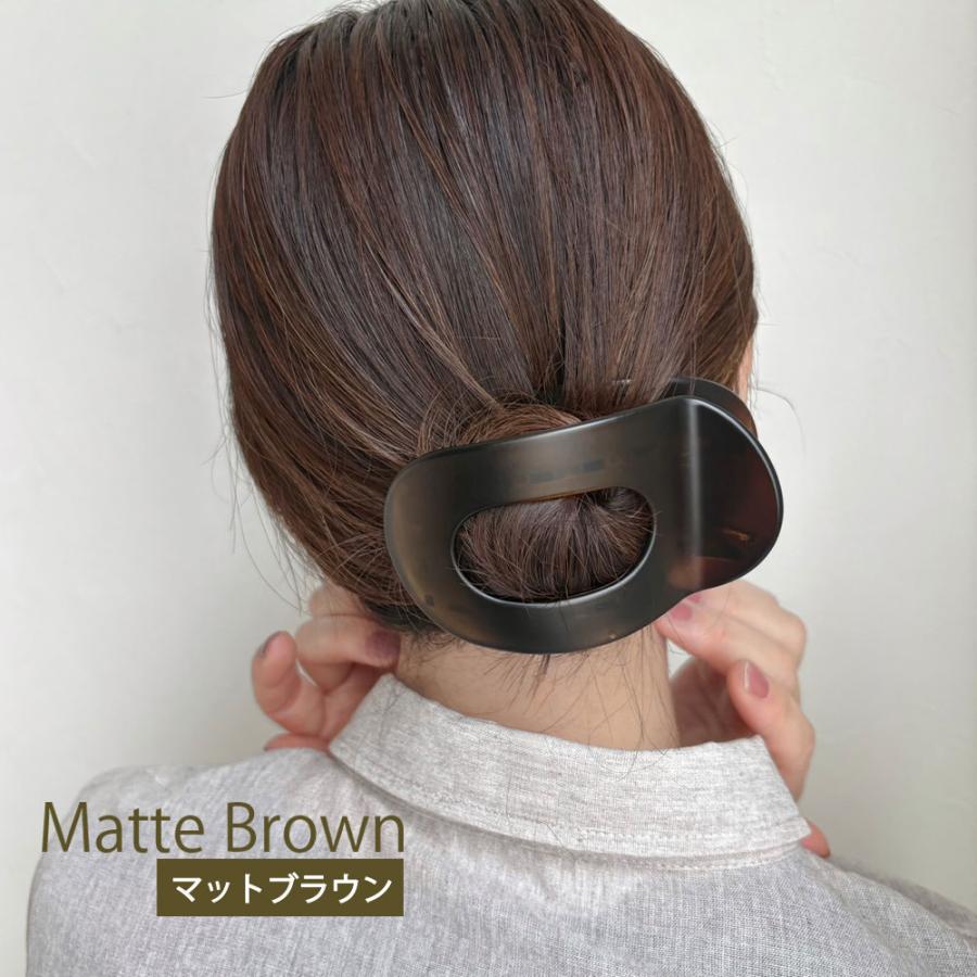 ヘアクリップ まとめ髪 髪留め バンスクリップ マット ヘアアレンジ