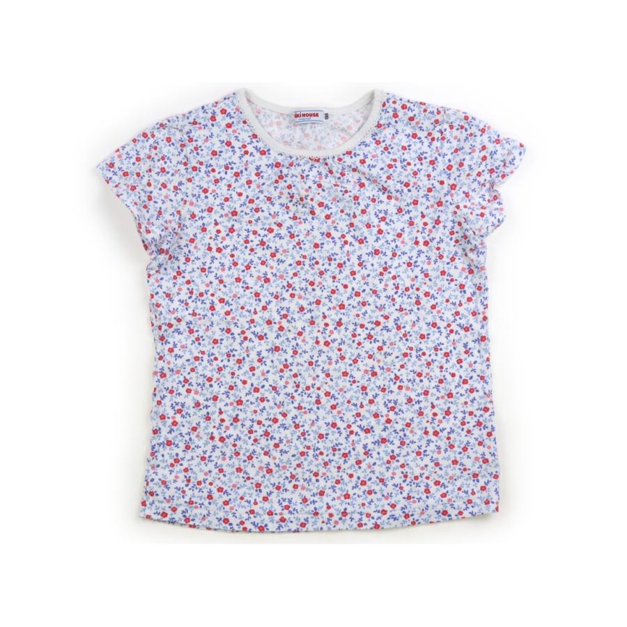 ミキハウス チェック切り替え半袖Ｔシャツ サイズ130 tシャツ チェック切り替え半袖Ｔシャツ キッズ 【新品】ミキハウス Tシャツ 130サイズ
