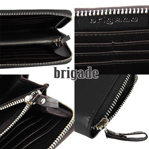 【本革】BRIGADE 牛革ラウンドファスナー長財布 OP-1005　メンズ |  | 02