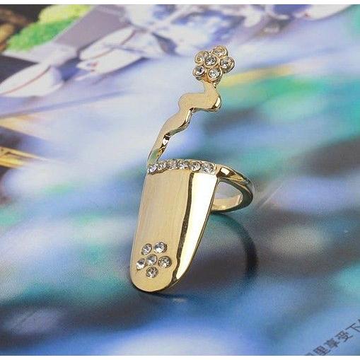 【送料無料】ネイルリング　チップリング　爪先につけるだけ　シルバー　ゴールド　　指輪【レディース】【メール便：送料無】代引き可：送料別 |  | 01