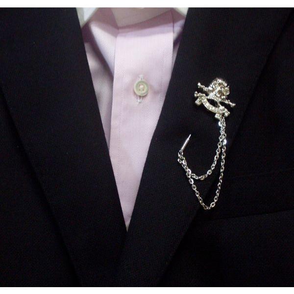 【送料無料】ユリ・リリークロス・スカル　ラペル ピンブローチ【メール便：送料無】【代引き可：送料別】 |  | 01