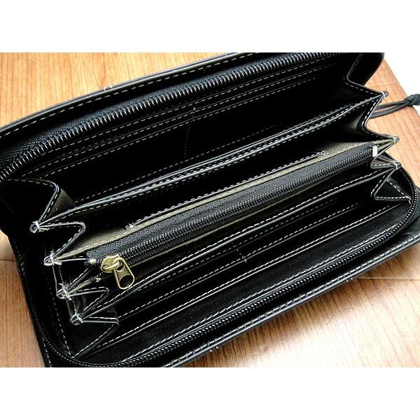 Firenze　本牛革ヴィンテージ加工シャイニーレザー長財布　メンズ　レディース |  | 01