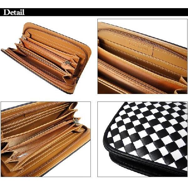 本牛革　イントレチャート　ラウンドチャック長財布【サイフ】メンズ |  | 01