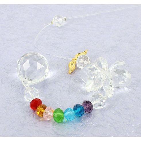 【送料無料】金運・仕事運アップ   クリスタル風水サンキャッチャー　天使【メール便：送料無料】【代引き可：送料別】 |  | 01