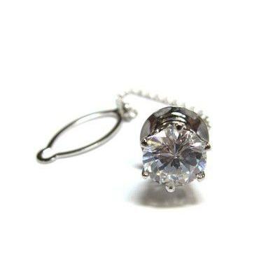 【送料無料】キュービックジルコニアを使用をしたシンプルゴージャスなタイタック【メール便：送料無】【代引き可：送料別】 | 