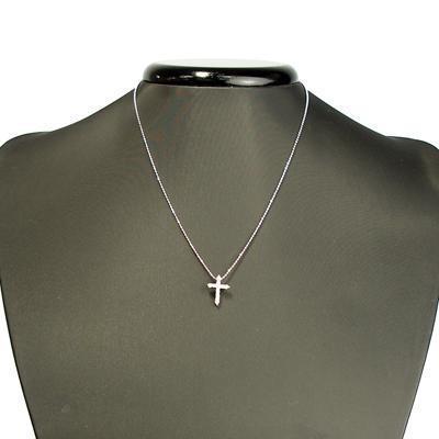 【送料無料】クロスペンダント　ネックレス　Aクラスキュービックジルコニア【レディース】【メール便：送料無】代引き可：送料別 |  | 01