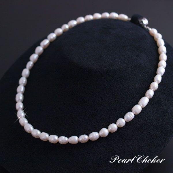 【送料無料】淡水パールチョーカー♪パールネックレス【レディース】【メール便：送料無料】【代引き可：送料別】 | 