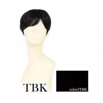 プリシラ 男性用5分ウィッグ ミディアムショート 耐熱 ブラック GB-24