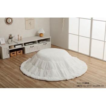こたつ布団 円形 無地調 約185cm スノーホワイト 1181670276011 【北海道・沖縄・離島配送不可】 こたつ布団 円形 無地調 約185cm スノーホワイト 1181670276011