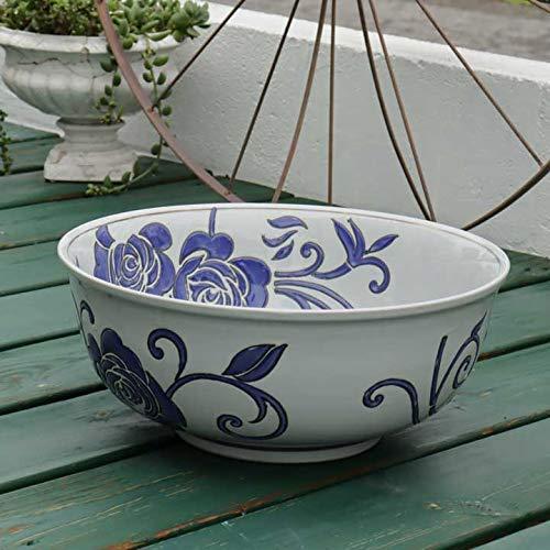 21公式店舗 水鉢 大型 バラ 13号 火鉢 鉢カバー プランターカバー プランター 睡蓮鉢 メダカ鉢 金魚鉢 陶器 めだか鉢 鉢 陶 爆安セール Istx Edu Ec