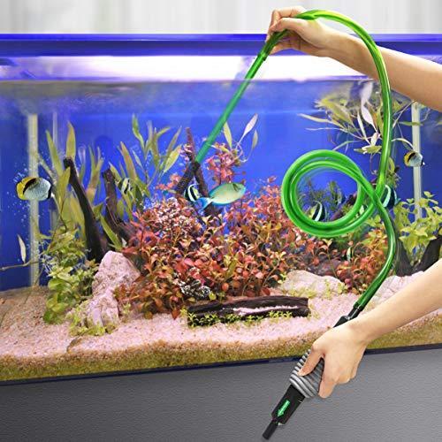 Popetpop 水族館 砂利 クリーナー 水槽 手動 水交換 ポンプ 水槽 底砂用 クリーナー アクアリウム用 洗浄 砂利掃除