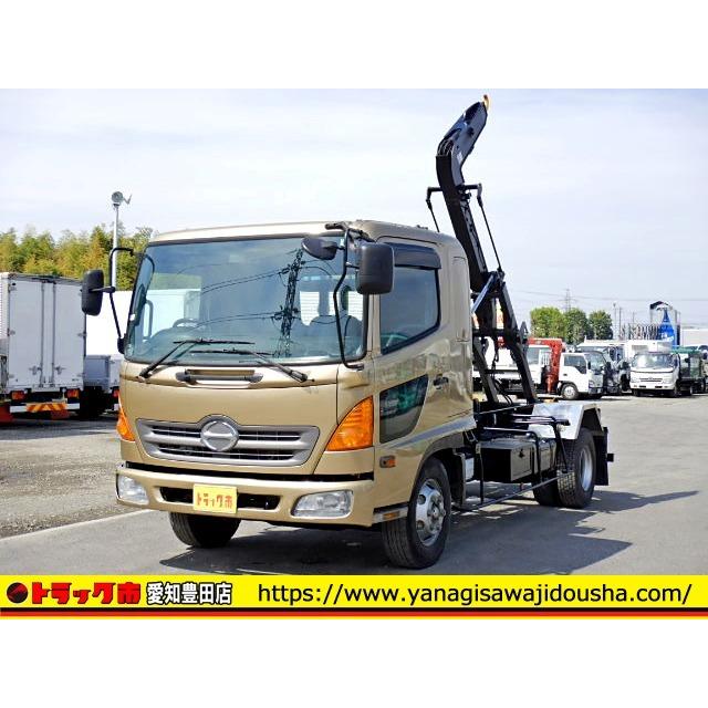 大注目 日野自動車 6mt 中型 3 8t ベット フックロール 脱着装置付コンテナ専用車 レンジャー Www Toysland Co Il