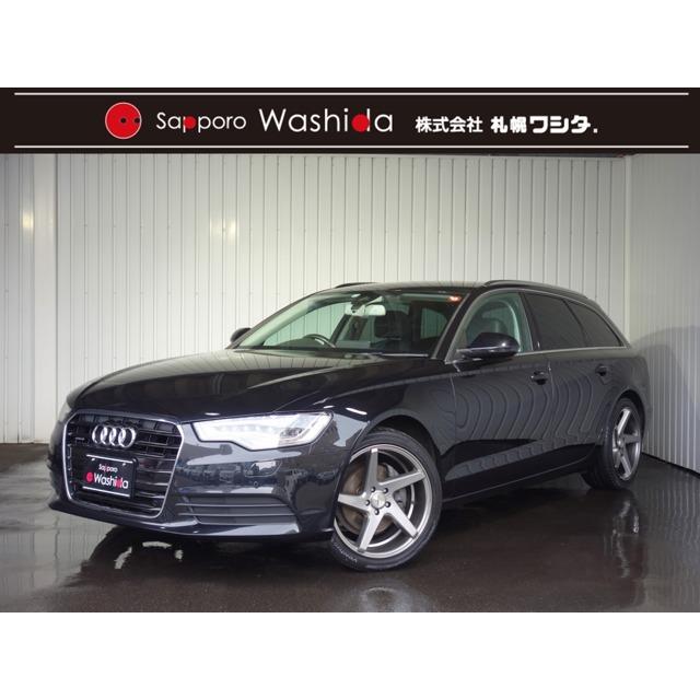 本物の アウディ A6アバント 夏冬タイヤ Ledヘッドライト 黒革シート 4wd クワトロ Fsi 2 8 中古車