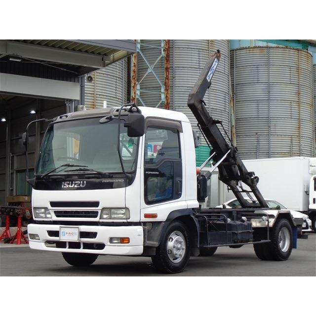数量限定価格 いすゞ フォワード 外装仕上済 積載4050kg ツインホイスト アームロール 新明和 中古車