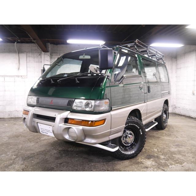 新着 三菱 デリカスターワゴン 4ドア2 5dt Glxエアロルーフ 4wd ルーフラック 新品グットリッチatタイヤ 中古車