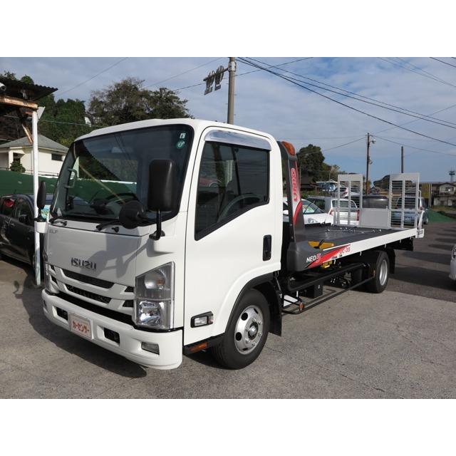 本物の いすゞ エルフ 3 0 ワイド 高床 ディーゼルターボ At 3t 積載車 衝突回避 ナビ Bカメラ