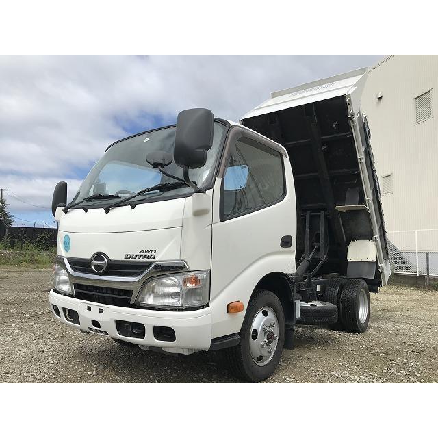 在庫有 中間ピン付 電格ミラー 5mt 4wd 2t積ダンプ コボレーン デュトロ 日野自動車 中古車