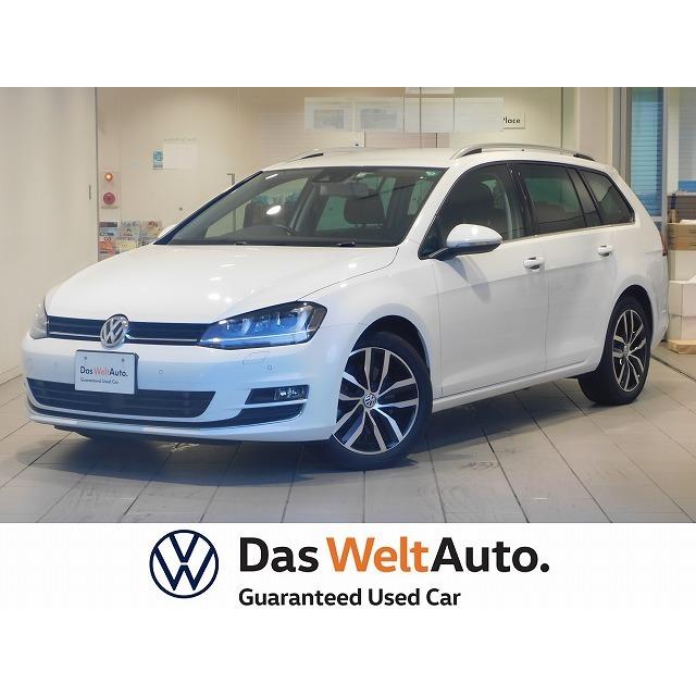 正規店仕入れの ゴルフヴァリアント フォルクスワーゲン Tsi 認定中古車 純正アルミホイール 純正ナビ ハイライン 中古車