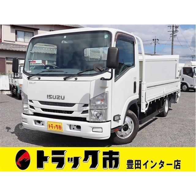 最も優遇の ワイドロング アーム式パワーゲート エルフ いすゞ 平ボディ 全低床 積載2トン 極東開発 中古車