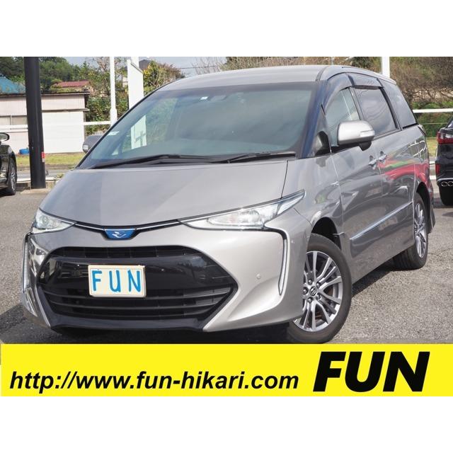 ブランド品専門の トヨタ 1万km ツインモニター セーフティセンスc 4wd プレミアム アエラス 2 4 エスティマハイブリッド 中古車