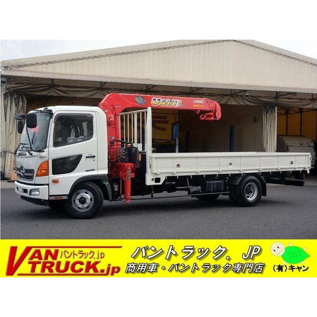 春夏新作 レンジャー 日野自動車 4段クレーン 床フック ロープ穴 ラジコン フックイン 2 9t吊 古河 2 6t積 中古車