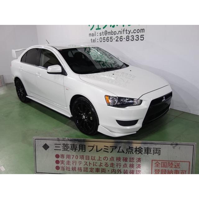 1年保証 ギャランフォルティス 三菱 2 0 エボx仕様 パールホワイト 全塗装済 ナビパッケージ スーパーエクシード 中古車