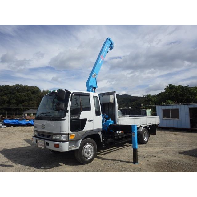 レビューを書けば送料当店負担 3段ラジコンフックインクレーン付き車 タダノ 増t積載60kg クルージングレンジャー 日野自動車 中古車