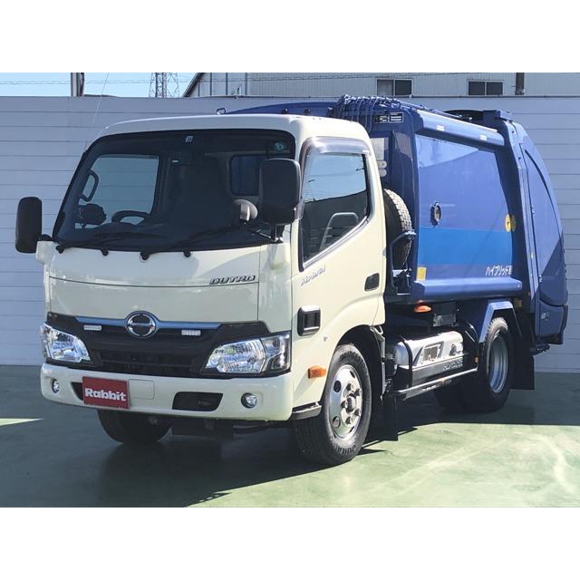 デュトロ 送料込 4 0ハイブリッドdターボ プレス式パッカー車 4 2立米 2t積