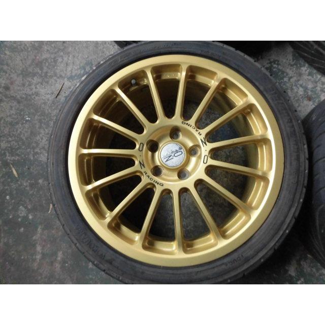 中古 アルミ 215/40R17 17×7JJ 48 PCD100-5H OZ RACING 4本セット 