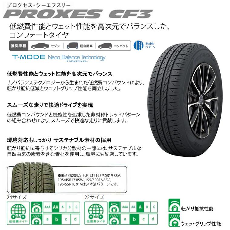 215/55R18 99V XLトーヨー プロクセス CF3 来店取付工賃込み【メーカー取り寄せ商品】｜carshop-nagano｜02