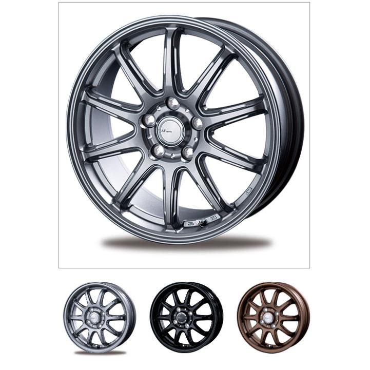 BEST AZ sports RC-10 ダークシルバー 17インチ 5H1143 7J+38 1