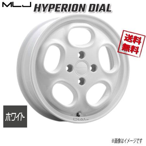 MLJ MLJ HYPERION DIAL ホワイト 15インチ 4H100 4.5J+43 1本 業販4本 