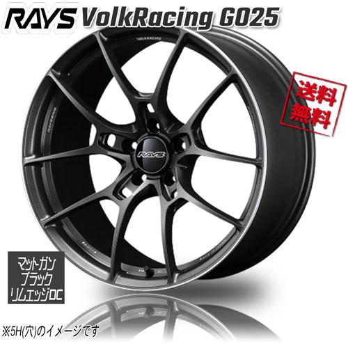 RAYS RAYS VolkRacing G025 マットガンブラック/リムエッジDC MK 16