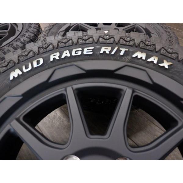 S 送料無料 アゲ系！マッドヴァンス06 15 4H100 4.5J+45 ゴツゴツタイヤ ホワイトレター 165/60R15 デリカD:2 ハスラー タフト キャスト｜cartel0602｜09