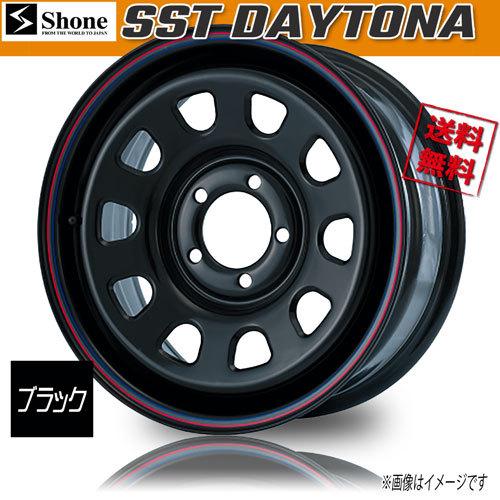 ホイール新品 4本セット SHONE SST DAYTONA ブラック キャップ設定なし