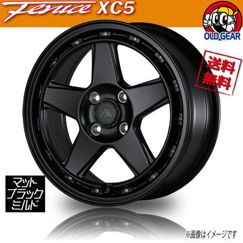ホイール新品 4本セット ドゥオール フェニーチェ クロス XC5 マットブラックミルド 16インチ 4H100 6J+40 業販4本購入で送料無料 アクア
