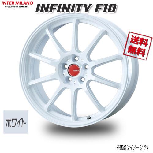 BEST INFINITY F10 ホワイト 18インチ 5H114.3 8J+45 4本 73 業販4本