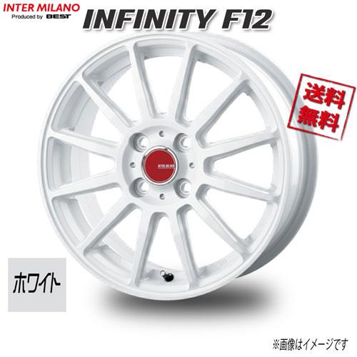 BEST INFINITY F12 ホワイト 15インチ 4H100 4.5J+45 1本 67 業販4本